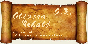 Olivera Mrkalj vizit kartica